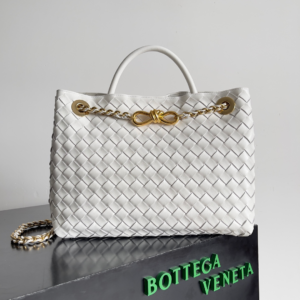 bottega veneta khaki small white andiamo bag 7